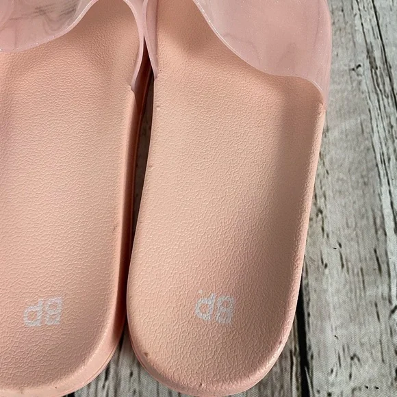 BP “June” Pink Jelly Slides Women’s Sz 11 Casual Pool Slides Slip On Sandals - Picture 9 of 11